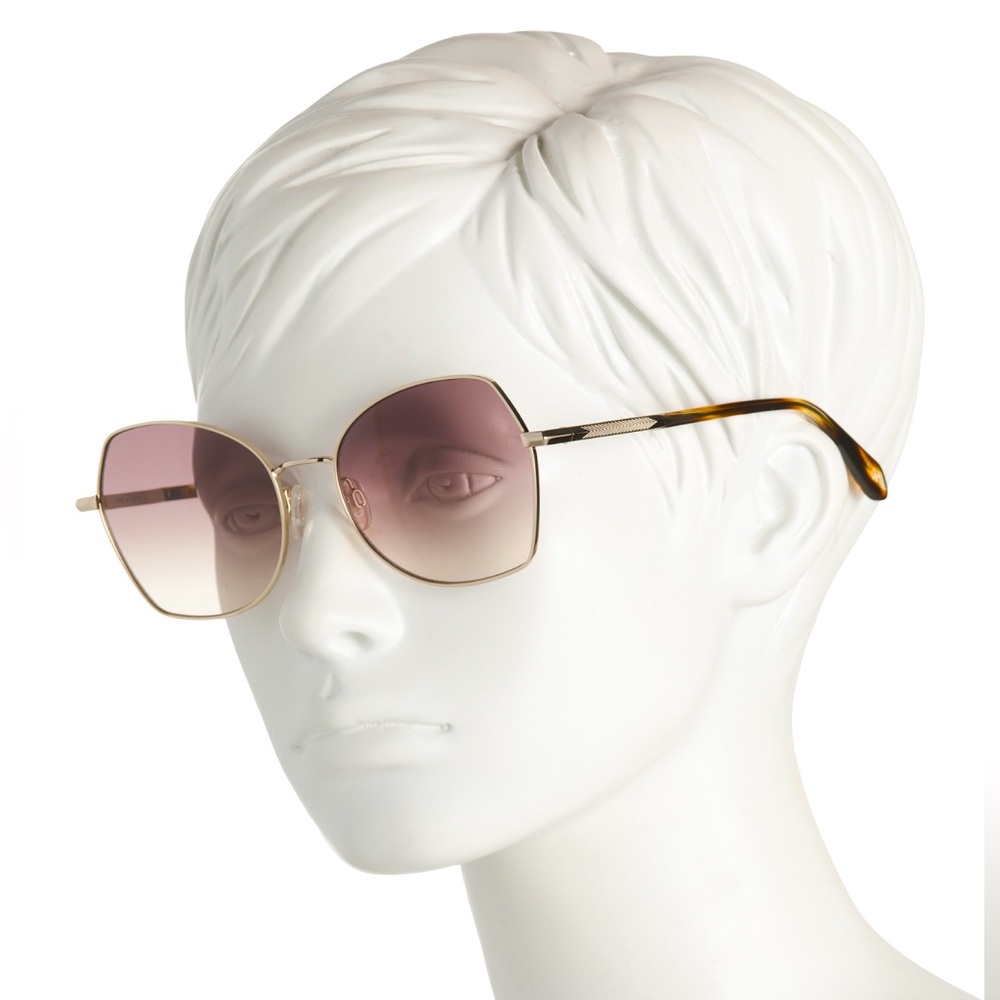 Rag & Bone Gold Havana Butterfly Sunglasses RNB1067/G/S